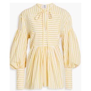 Rosie Assoulin Ulderica seersucker cotton‎ striped shirt